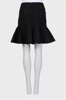 Godet skirt in floral print