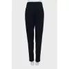 Wool banana pants with high waist