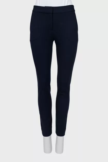 Blue high waist trousers