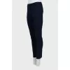 Blue high waist trousers