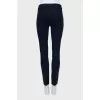 Blue high waist trousers