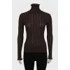 Wool golf with perforated pattern