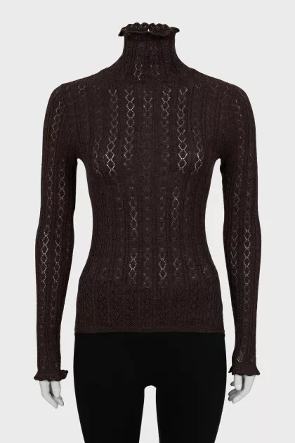 Wool golf with perforated pattern
