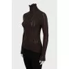 Wool golf with perforated pattern