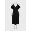 Dress with straps decorated with chain