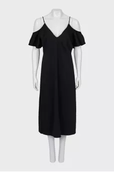 Dress with straps decorated with chain