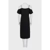 Dress with straps decorated with chain