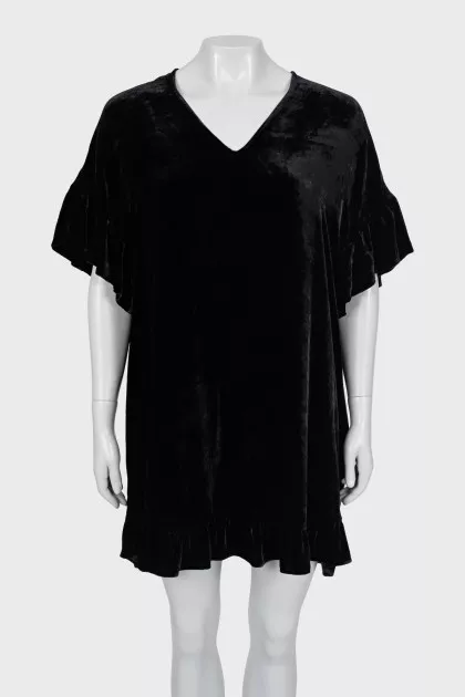 Loose fit velour dress