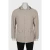 Men's gray jacket with pockets