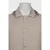 Men's gray jacket with pockets