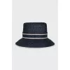 Straw hat with branded band