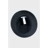 Straw hat with branded band