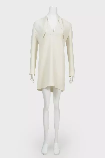 Milky loose fit dress
