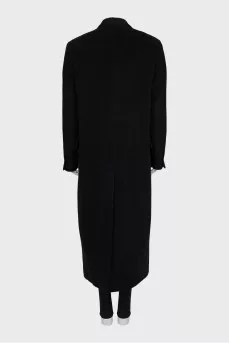 Maxi Coat with Accent Shoulders
