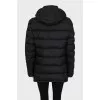 Black down jacket with patch pockets