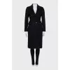 Fitted wool coat