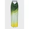 Gradient Print Tie Skirt