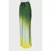Gradient Print Tie Skirt