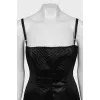 Black Corset Dress with Straps