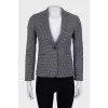 Jacket in geometric print