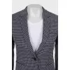 Jacket in geometric print