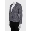 Jacket in geometric print