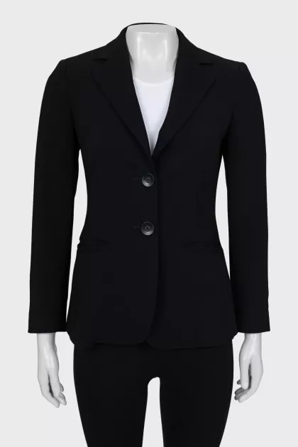 Single-breasted button-down jacket