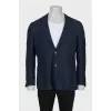 Men's fitted blue jacket