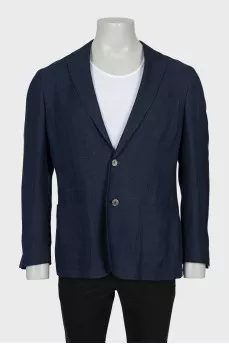 Men's fitted blue jacket