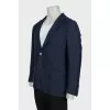 Men's fitted blue jacket