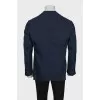 Men's fitted blue jacket