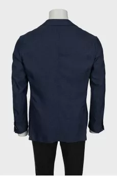 Men's fitted blue jacket