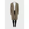 Long cardigan without fastening