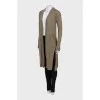 Long cardigan without fastening