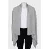 Gray loose fit cardigan