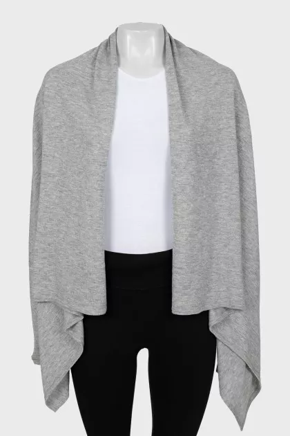 Gray loose fit cardigan