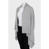 Gray loose fit cardigan