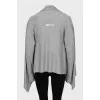 Gray loose fit cardigan