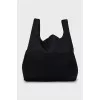 Black shopper bag