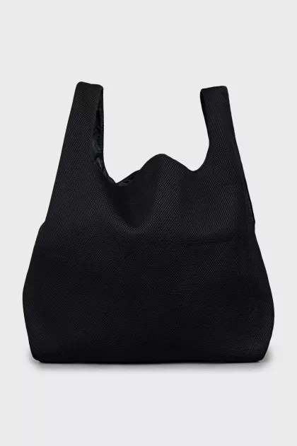 Black shopper bag
