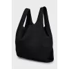 Black shopper bag