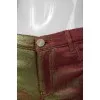 Green-pink jeans