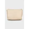 Leather crossbody bag with bow