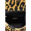 Textile bag in animal print