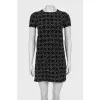 Tweed dress with tag