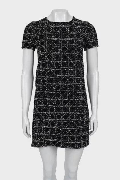 Tweed dress with tag