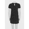 Tweed dress with tag