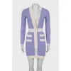 Ribbed dress with a fitted cut