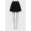 Pleated wool skirt