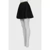 Pleated wool skirt